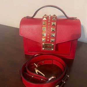 Like new authentic red Valentino rockstud crossbody handbag